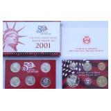2001 SILVER PROOF SET