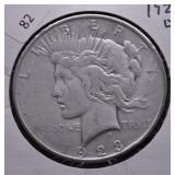 1923 D PEACE DOLLAR VF
