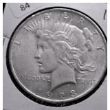 1922 PEACE DOLLAR XF