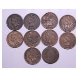 10 INDIAN HEAD CENTS