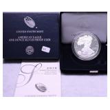 2019 PROOF SILVER EAGLE W BOX PAPERS