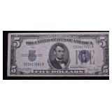 NICE CH VF 1934 D 5 $ SILVER CERTIFICATE