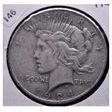 1924 PEACE DOLLAR XF