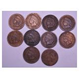 10 INDIAN HEAD CENTS