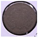 1867 TWO CENT PIECE VG