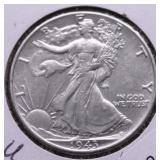 1943 WALKING HALF DOLLAR AU