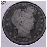 1906 D BARBER HALF DOLLAR G