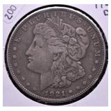 1921 D MORGAN DOLLAR XF