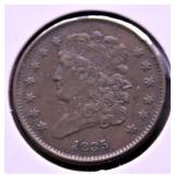 1835 HALF CENT XF
