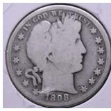 1898 S BARBER HALF DOLLAR G