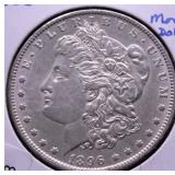 1896 O MORGAN DOLLAR AU
