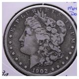 1902 S MORGAN DOLLAR VF