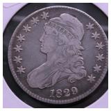 1829 BUST HALF DOLLAR VF