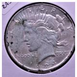 1924 PEACE DOLLAR XF