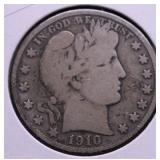 1910 S BARBER HALF DOLLAR G