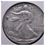 1946 WALKING HALF DOLLAR AU