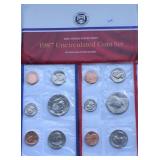 1987 MINT SET P D MINTS