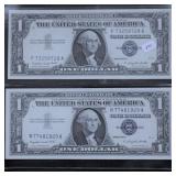 GEM 2 CONSECUTIVE SERIAL # SILVER CERT