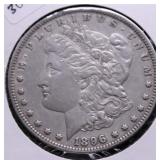 1896 MORGAN DOLLAR AU