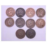 10 INDIAN HEAD CENTS