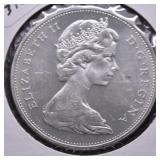 1965 CANADA SILVER DOLLAR CHOICE BU