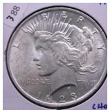 1923 PEACE DOLLAR CHOICE BU