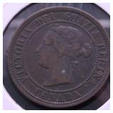 1881 CANADA LARGE CENT XF