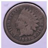 1863 INDIAN HEAD CENT G