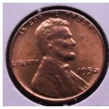 GEM RED 1956 LINCOLN CENT