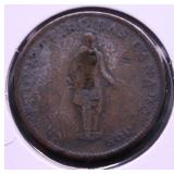 1857 UPPER CANADA HALF CENT VG