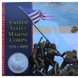 US MAREINE CORPS SILVER DOLLAR GEM