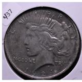 1924 PEACE DOLLAR XF
