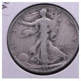 1935 WALKING HALF DOLLAR VF