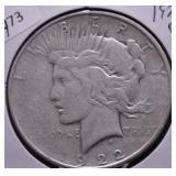 1922 D PEACE DOLLAR VG
