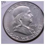 1961 D FRANKLIN HALF DOLLAR CHOICE BU
