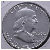 1960 PROOF FRANKLIN HALF DOLLAR