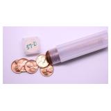 GEM RED 1957 D ROLL OF LINCOLNS