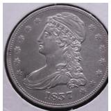 1837 BUST HALF DOLLAR AU RARE