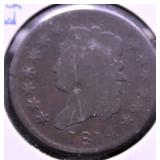 1814 CLASSIC HEAD LG CENT VG RARE