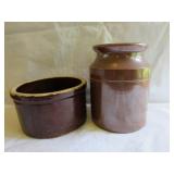 2 CROCKS - 2 3/4" AND 4 1/4"