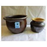 2 CROCKS - 3" AND 3 1/2"