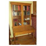 ANTIQUE PLANTATION DESK WITH BOOKCASE TOP