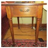 WALNUT - SINGLE DRAWER END TABLE