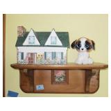 ANTIQUE WALL SHELF, ETC.