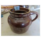 GLAZED CROCK BEAN POT - 6"