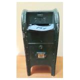 US MAIL COIN BANK - METAL - NO KEY