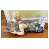 COMPOSITE FIGURINE "GARDEN" - 20" LONG