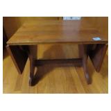 VINTAGE DROP SIDE END TABLE - 23" X 18" X 17"