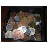 GROUPING: FOREIGN COINS, AT LEAST ONE SILVER