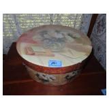 DECORATIVE HAT BOX WITH HAT